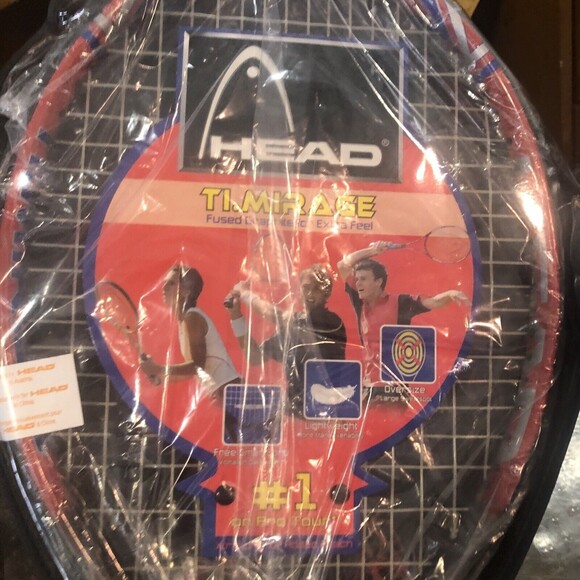 New-Head Ti Mirage XL Tennis Racquet str. w/o.cv/ 4 3/8-3 New w/cover - Picture 9 of 12